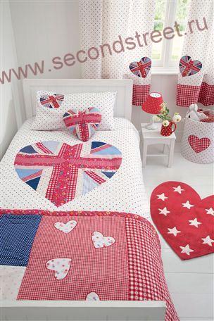 постельное белье с рисунком английского флага